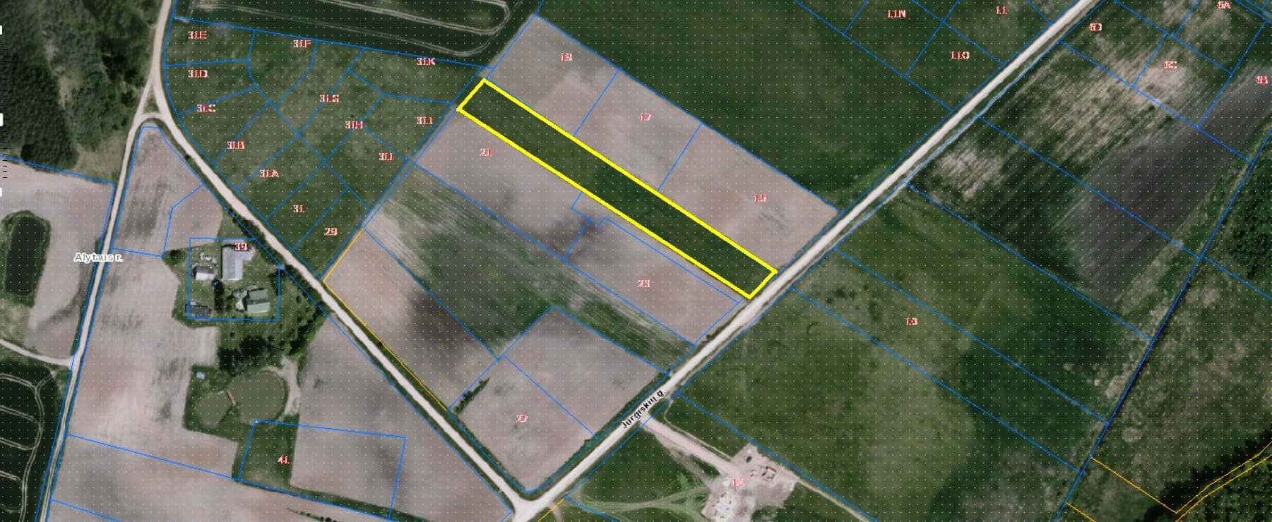 0,47 ha žemės sklypas Jurgiškių k., Alytaus raj., Pardavimui. Nuotrauka nr. 1